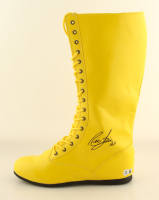 Ric Flair Signed Wrestling Boot Inscribed "16x" (Beckett) at PristineAuction.com