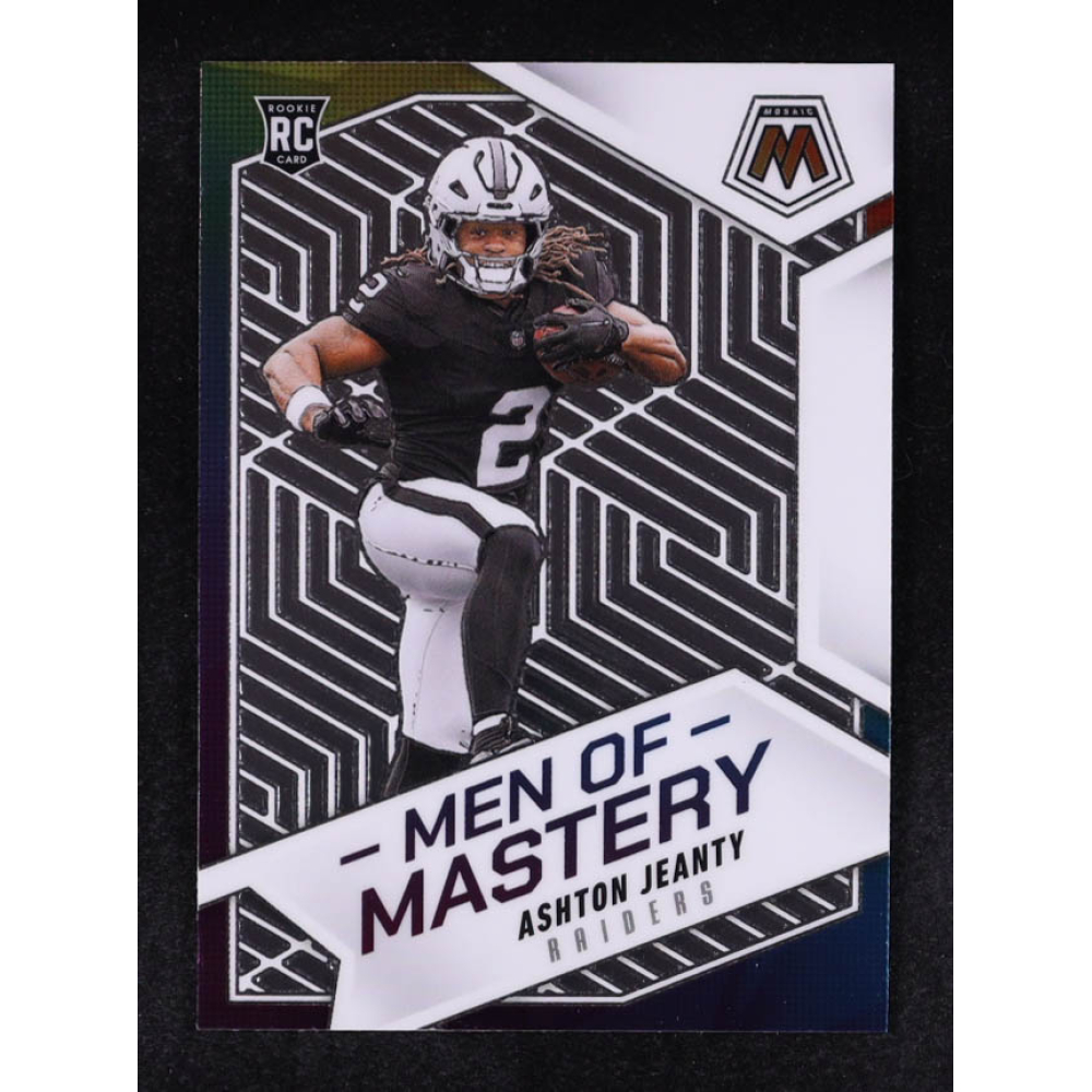 Ashton Jeanty 2025 Panini Mosaic Men of Mastery #18 RC at PristineAuction.com