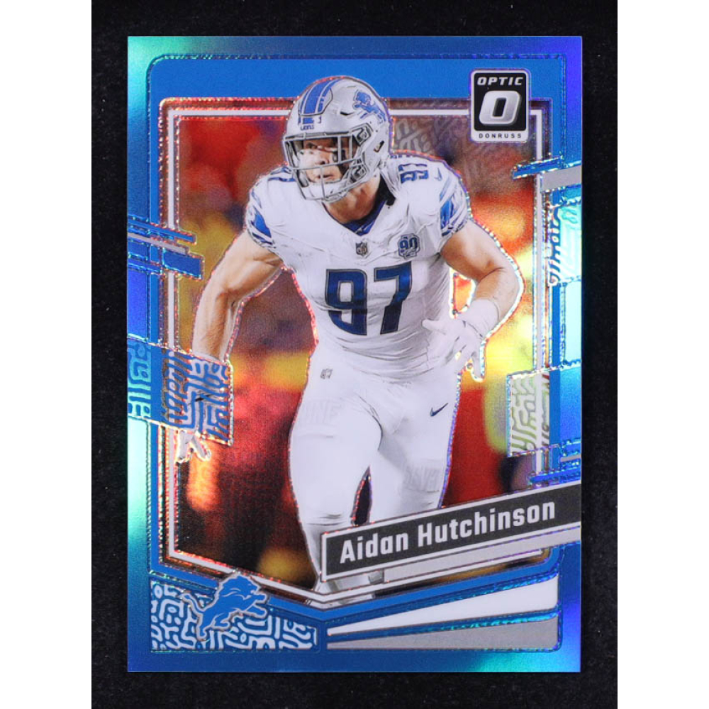 Aidan Hutchinson 2023 Donruss Optic Aqua #58 #240/299 at PristineAuction.com