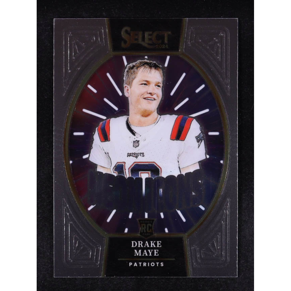 Drake Maye 2024 Select Neon Icons #15 RC at PristineAuction.com