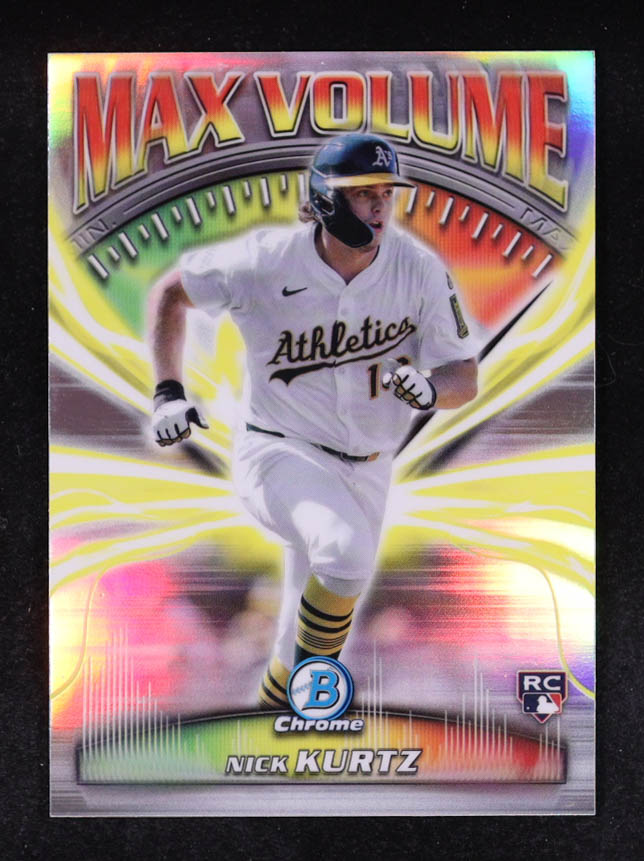 Nick Kurtz 2025 Bowman Chrome Max Volume #MV11 RC at PristineAuction.com Nick Kurtz 2025 Bowman Chrome Max Volume #MV11 RC at PristineAuction.com