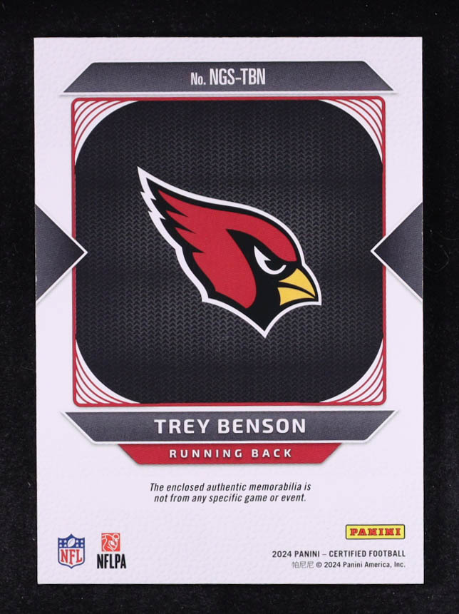 Trey Benson 2024 Certified New Generation Jerseys Mirror Orange #19 #219/249 RC at PristineAuction.com Trey Benson 2024 Certified New Generation Jerseys Mirror Orange #19 #219/249 RC at PristineAuction.com