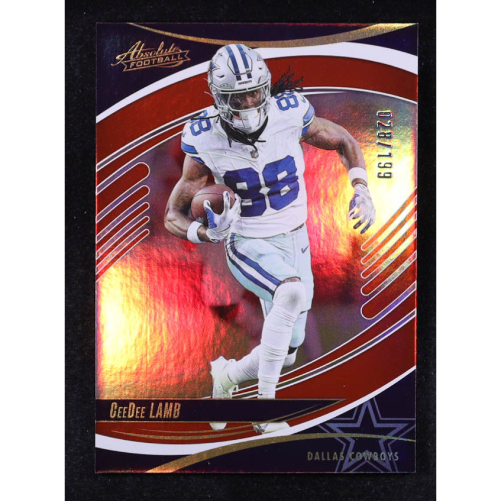 CeeDee Lamb 2025 Absolute Spectrum Red #29 #028/199 at PristineAuction.com