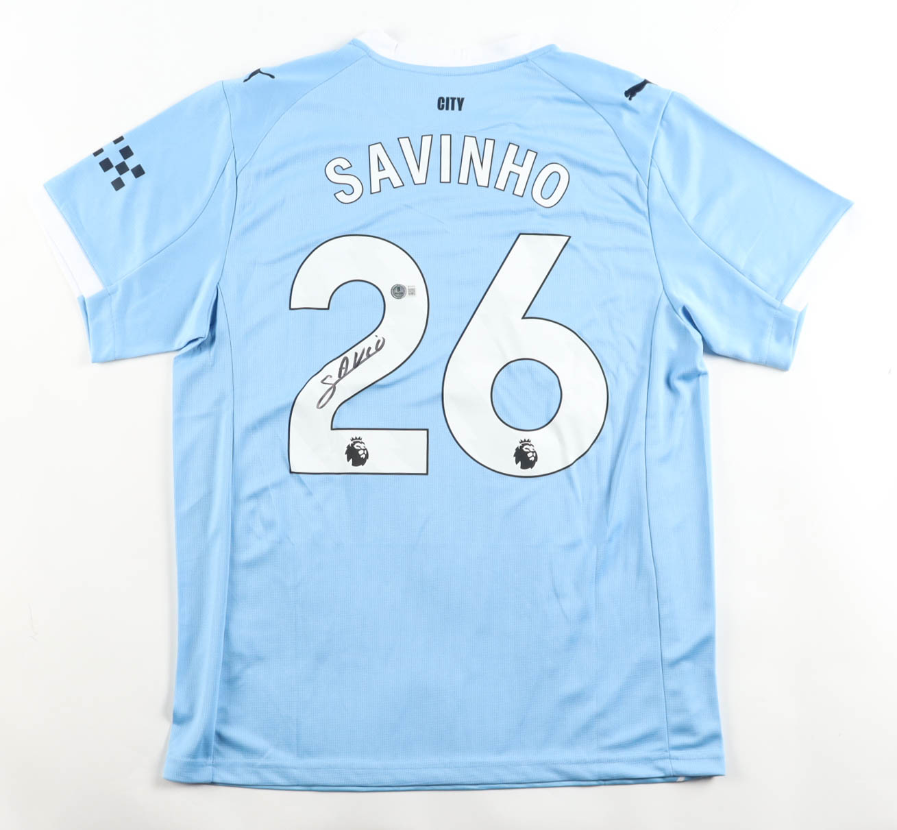 Savinho Signed Manchester City F.C. Puma Authentic Jersey (Beckett) at PristineAuction.com Savinho Signed Manchester City F.C. Puma Authentic Jersey (Beckett) at PristineAuction.com