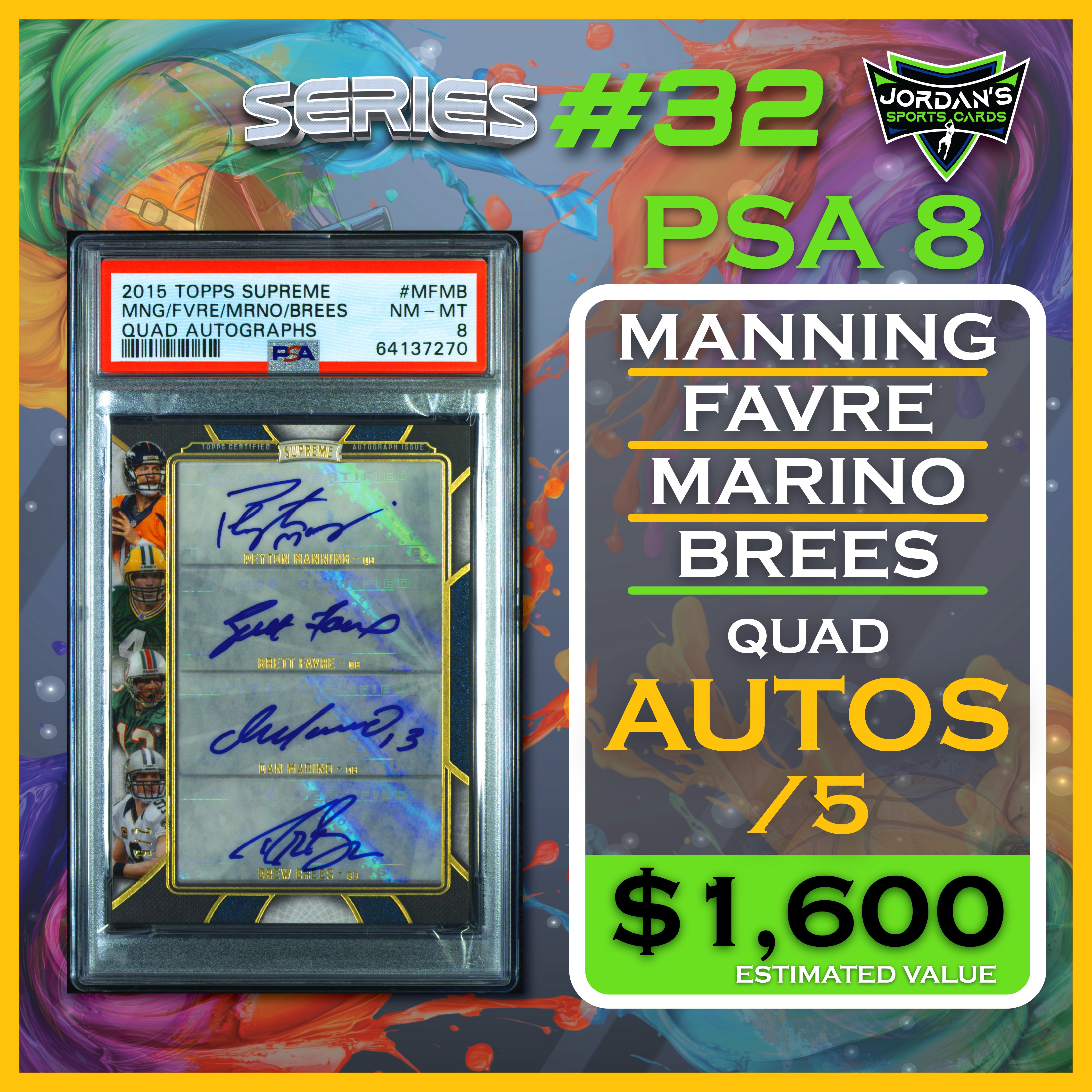 Platinum Quest Series 32 Sports Card Pack Mystery Box Presented by Jordan's Sports Cards - (1) Graded PSA or BGS Card Per Pack (Limited to 600 Packs!) at PristineAuction.com Platinum Quest Series 32 Sports Card Pack Mystery Box Presented by Jordan's Sports Cards - (1) Graded PSA or BGS Card Per Pack (Limited to 600 Packs!) at PristineAuction.com