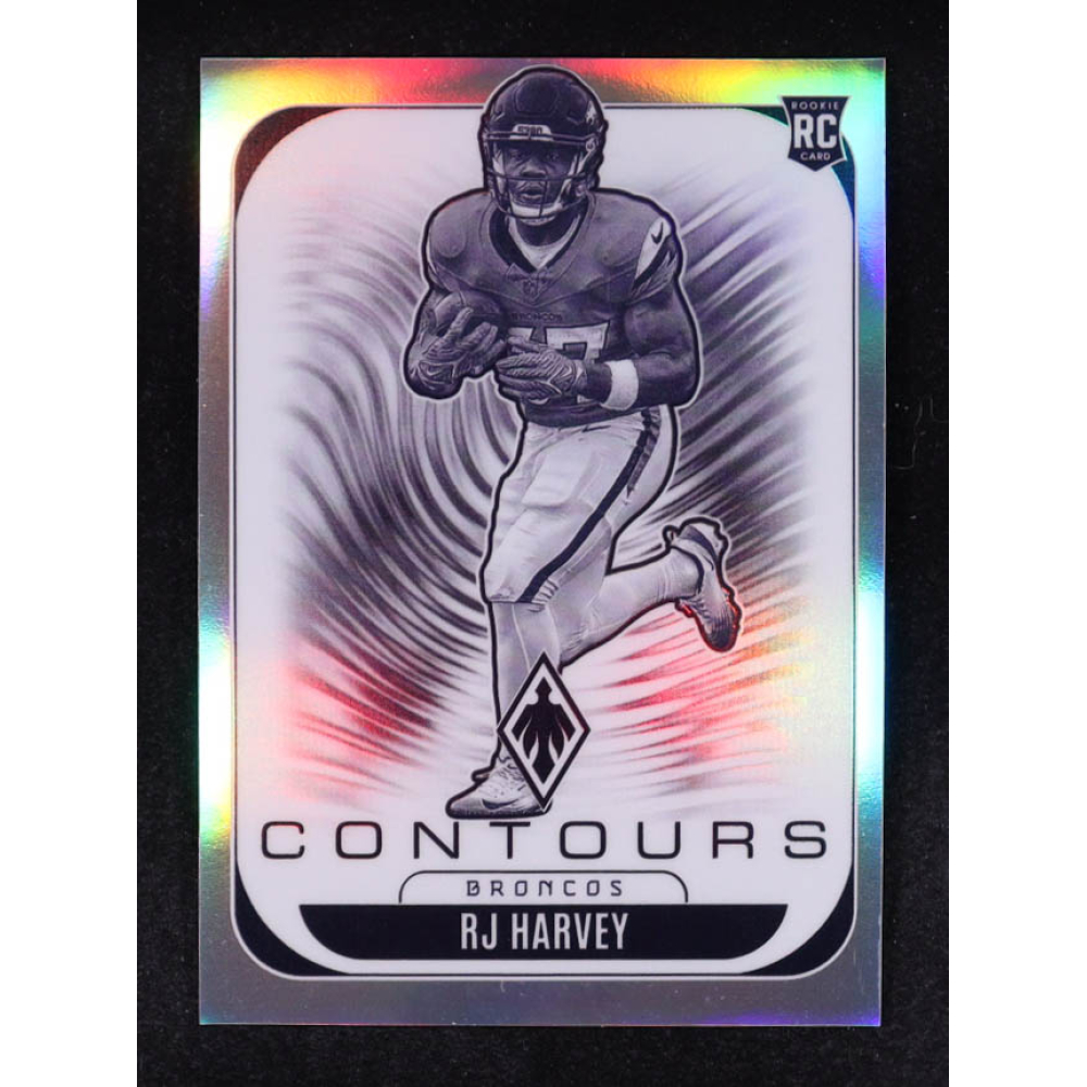 RJ Harvey 2025 Panini Phoenix Contours #10 RC at PristineAuction.com