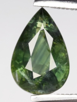 2.01 Carats Natural Green Sapphire Loose | Pear Cut at PristineAuction.com