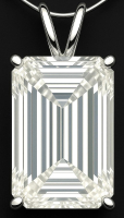 5.34 Carats Lab Grown Diamond Pendant F, VS2 | Emerald Cut | $9,500 Estimated Retail Value (UGL & IGI Certs) | Brand New at PristineAuction.com