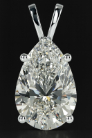 5.01 Carats Lab Grown Diamond Pendant E, VS2 | Pear Cut | $8,600 Estimated Retail Value (UGL & IGI Certs) | Brand New at PristineAuction.com