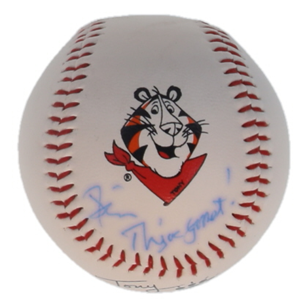 Tony Daniels Signed "Tony The Tiger" Frosted Flakes Baseball Inscribed "They're Great!" (JSA) at PristineAuction.com