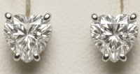 2.20 Carats Lab Grown Diamond Stud Earrings D, VS2 | $3,800 Estimated Retail Value (UGL & IGI Certs) | Brand New at PristineAuction.com