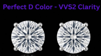 2.00 Carats Lab Grown Diamond Stud Earrings D, VVS2 | $3,400 Estimated Retail Value (UGL & IGI Certs) | Brand New at PristineAuction.com