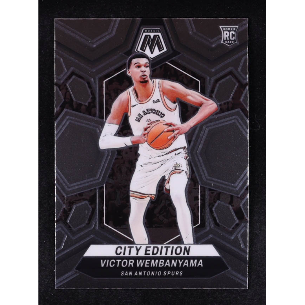 Victor Wembanyama 2023-24 Panini Mosaic #282 City Edition RC at PristineAuction.com
