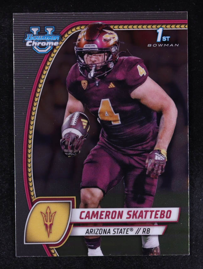 Cameron Skattebo 2024 Bowman Chrome University #37 RC at PristineAuction.com Cameron Skattebo 2024 Bowman Chrome University #37 RC at PristineAuction.com