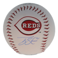 Tyler Stephenson Signed OML Reds Logo Baseball (Playball Ink) at PristineAuction.com