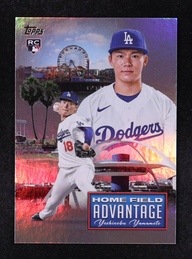 Yoshinobu Yamamoto 2024 Topps Home Field Advantage #HFA20 RC at PristineAuction.com Yoshinobu Yamamoto 2024 Topps Home Field Advantage #HFA20 RC at PristineAuction.com