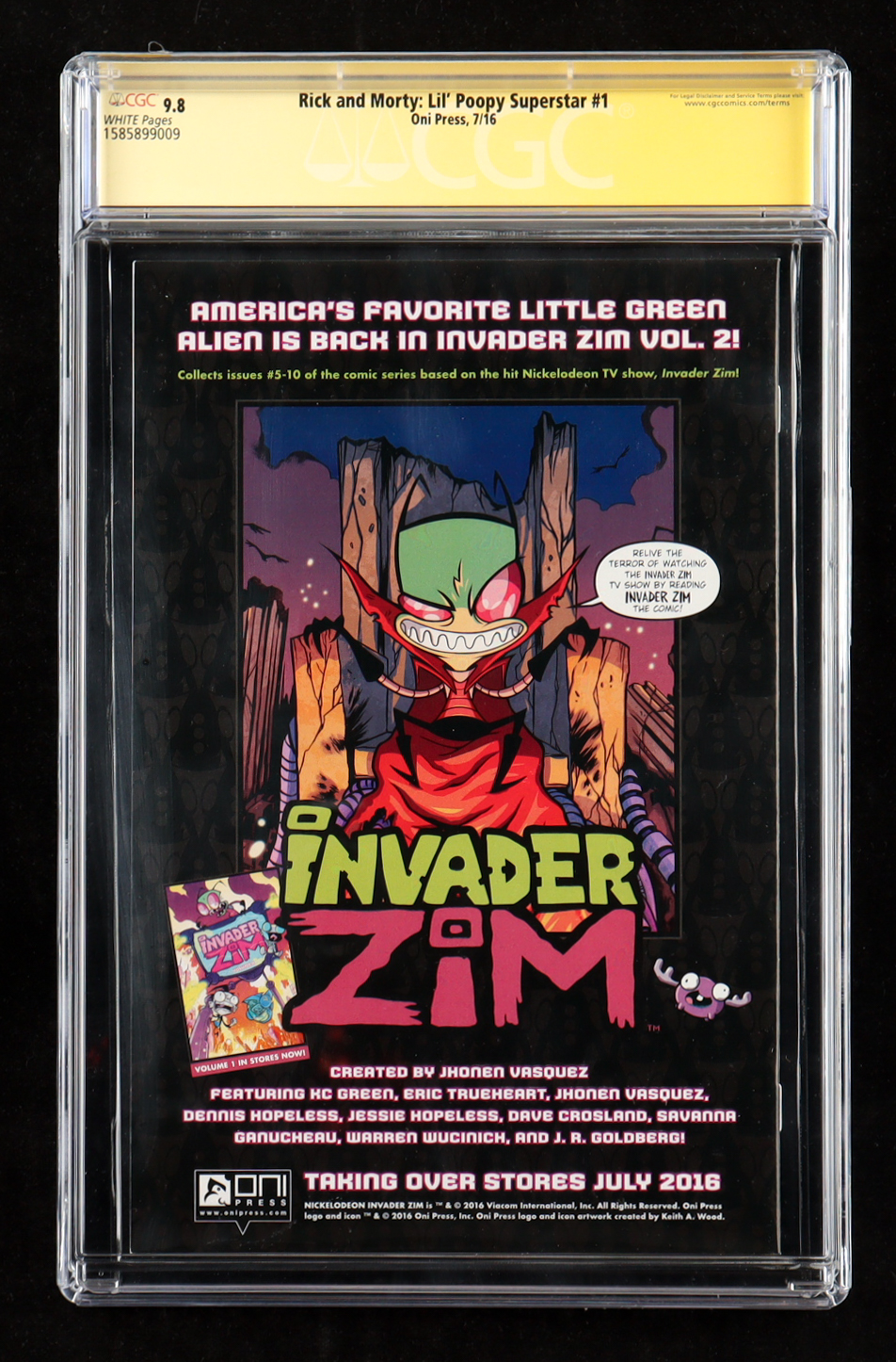Justin Roiland Signed 2016 "Rick and Morty: Lil' Poopy Superstar" Issue #1 Oni Press Comic Book (CGC 9.8) at PristineAuction.com Justin Roiland Signed 2016 "Rick and Morty: Lil' Poopy Superstar" Issue #1 Oni Press Comic Book (CGC 9.8) at PristineAuction.com