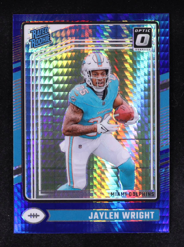Jaylen Wright 2024 Donruss Optic Blue Hyper #249 RR RC