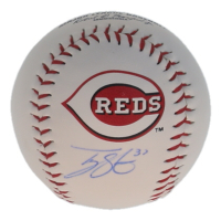 Tyler Stephenson Signed OML Reds Logo Baseball (Playball Ink) at PristineAuction.com