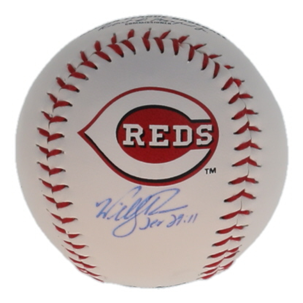 Will Benson Signed OML Reds Logo Baseball (Playball Ink) at PristineAuction.com