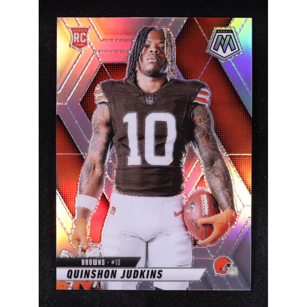 Quinshon Judkins 2025 Panini Mosaic Silver #276 VAR RC at PristineAuction.com