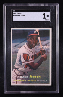 Hank Aaron 1957 Topps #20 (SGC 1) at PristineAuction.com