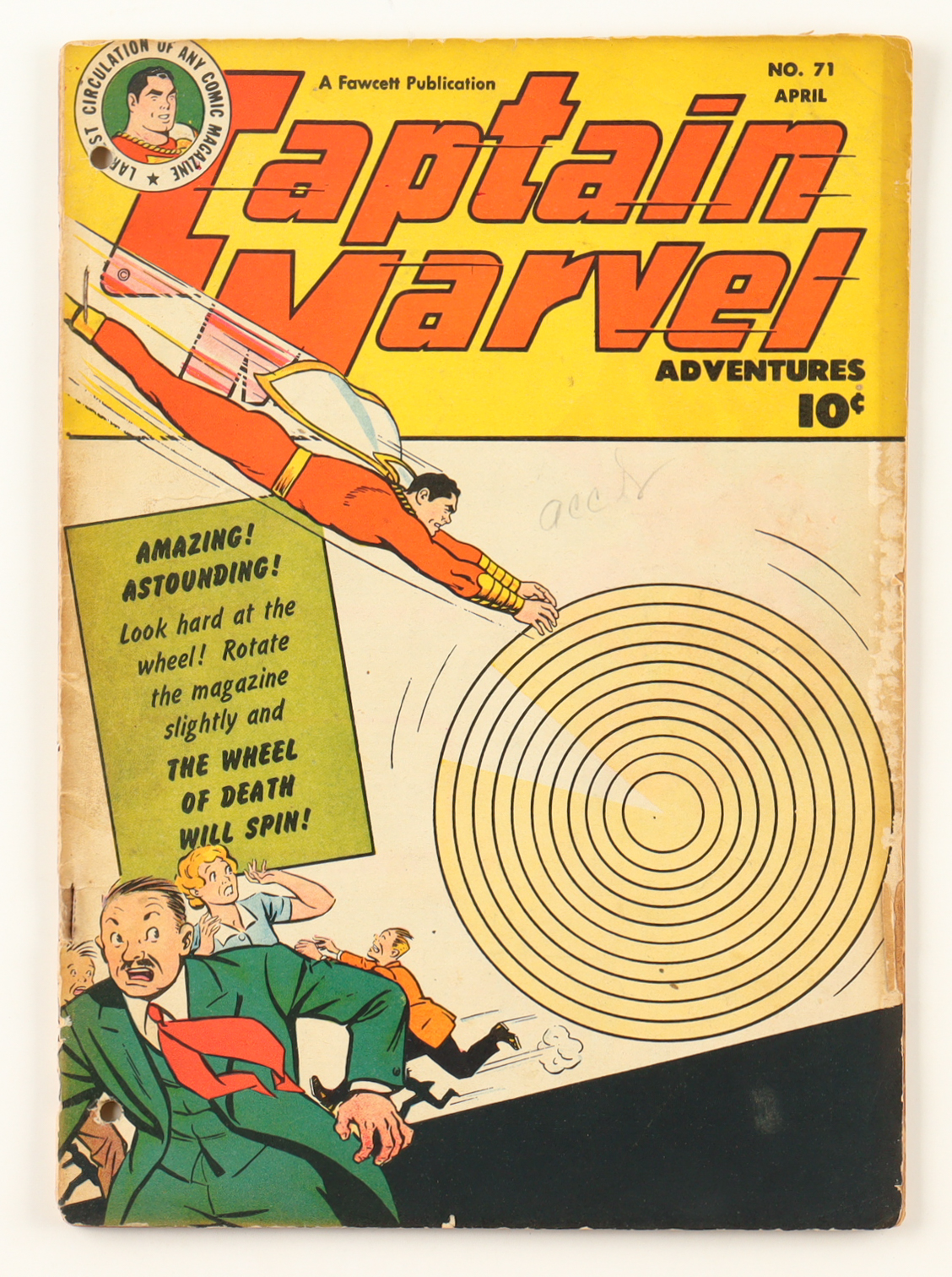 1947 "Captain Marvel Adventures" Issue #71 Fawcett Publications Comic Book at PristineAuction.com 1947 "Captain Marvel Adventures" Issue #71 Fawcett Publications Comic Book at PristineAuction.com