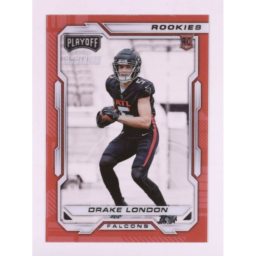 Drake London 2022 Panini Chronicles Playoff Momentum Rookies #6 RC at PristineAuction.com