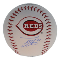 Tyler Stephenson Signed OML Reds Logo Baseball (Playball Ink) at PristineAuction.com