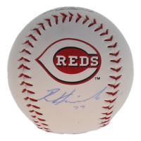 Rece Hinds Signed OML Reds Logo Baseball (Playball Ink) at PristineAuction.com
