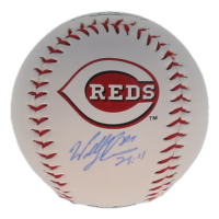 Will Benson Signed OML Reds Logo Baseball (Playball Ink) at PristineAuction.com