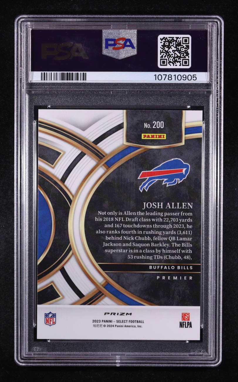 Josh Allen 2023 Select Prizm Neon Green #200 #28/49 (PSA 10) at PristineAuction.com Josh Allen 2023 Select Prizm Neon Green #200 #28/49 (PSA 10) at PristineAuction.com