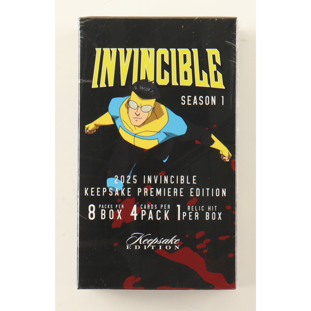 2025 Invincible Season 1 Keepsake Premiere Blaster 8 Pack Box at PristineAuction.com