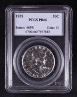 1959 Franklin Half Dollar (PCGS PR66) at PristineAuction.com