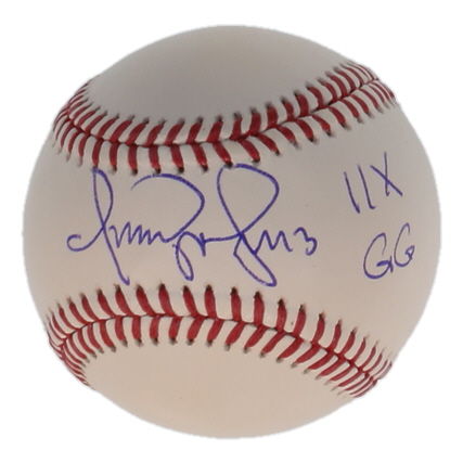 Omar Vizquel Signed OML Baseball Inscribed "11x GG" (JSA) at PristineAuction.com Omar Vizquel Signed OML Baseball Inscribed "11x GG" (JSA) at PristineAuction.com