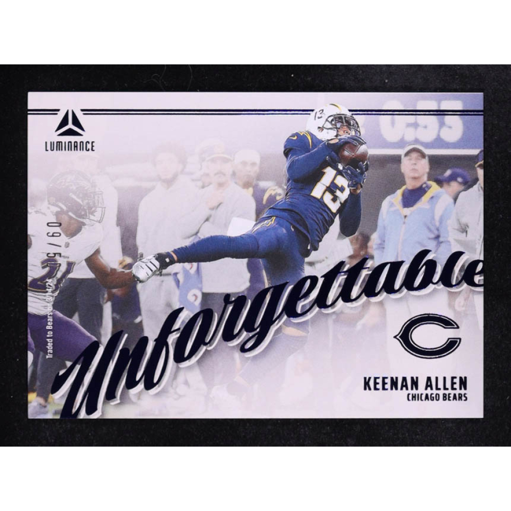Keenan Allen 2024 Panini Luminance Unforgettable Blue #11 #09/50 at PristineAuction.com