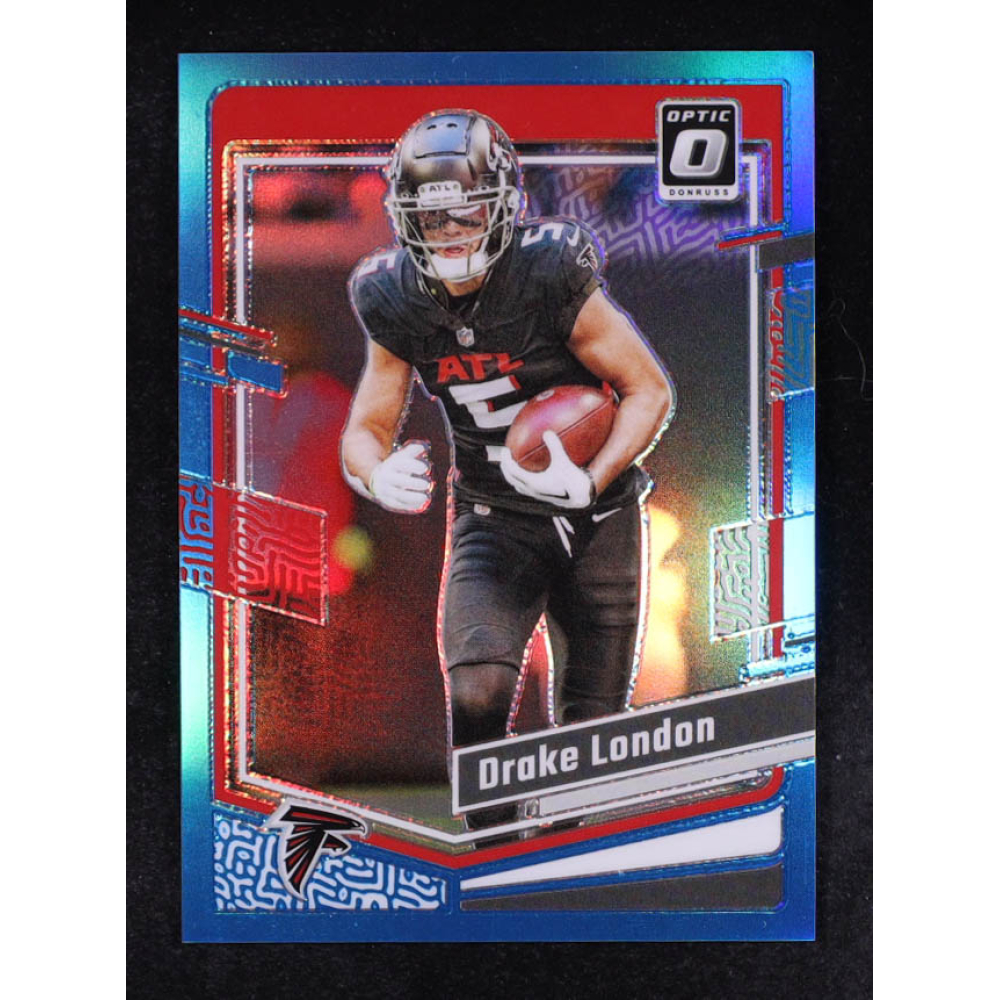 Drake London 2023 Donruss Optic Aqua #10 #205/299 at PristineAuction.com