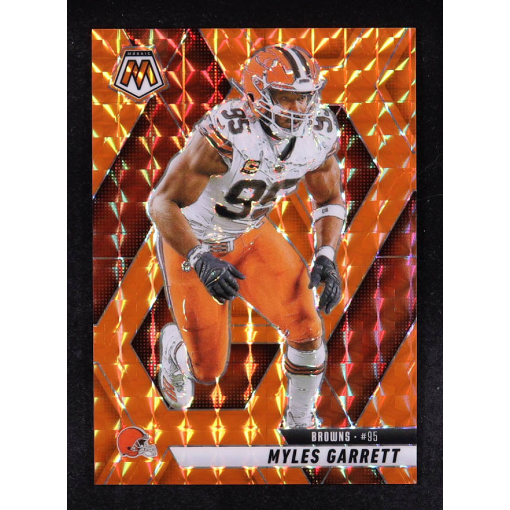 Myles Garrett 2025 Panini Mosaic Mosaic Orange #181 #186/199 at PristineAuction.com