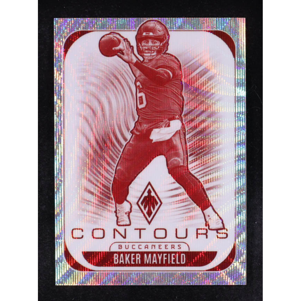 Baker Mayfield 2025 Panini Phoenix Contours Wave #30 #017/299 at PristineAuction.com