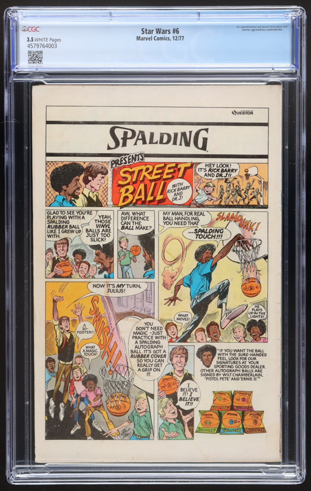 1977 "Star Wars" Issue #6 Marvel Comic Book (CGC 3.5) at PristineAuction.com 1977 "Star Wars" Issue #6 Marvel Comic Book (CGC 3.5) at PristineAuction.com