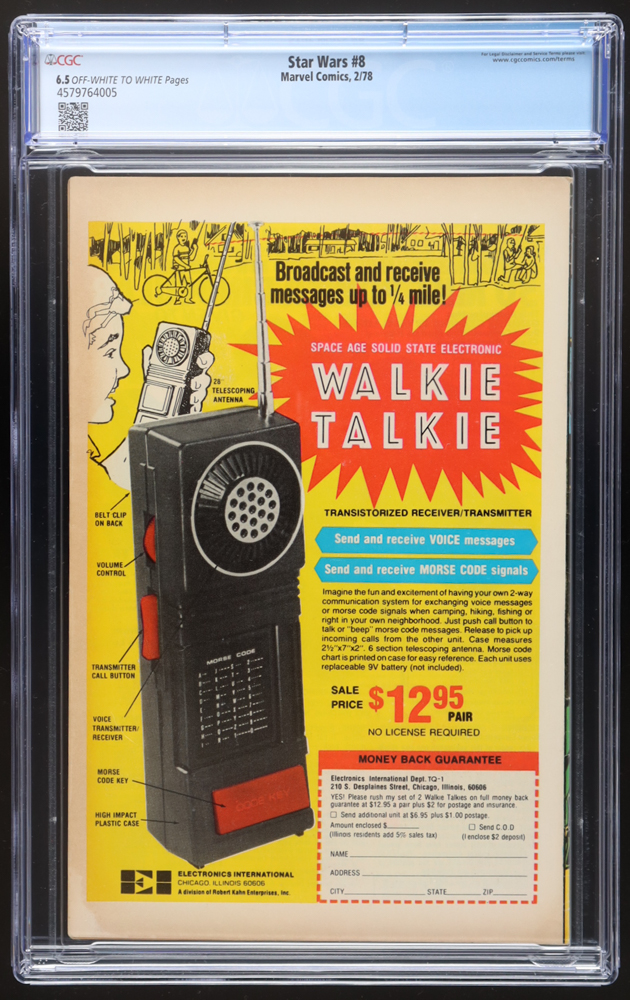 1978 "Star Wars" Issue #8 Marvel Comic Book (CGC 6.5) at PristineAuction.com 1978 "Star Wars" Issue #8 Marvel Comic Book (CGC 6.5) at PristineAuction.com