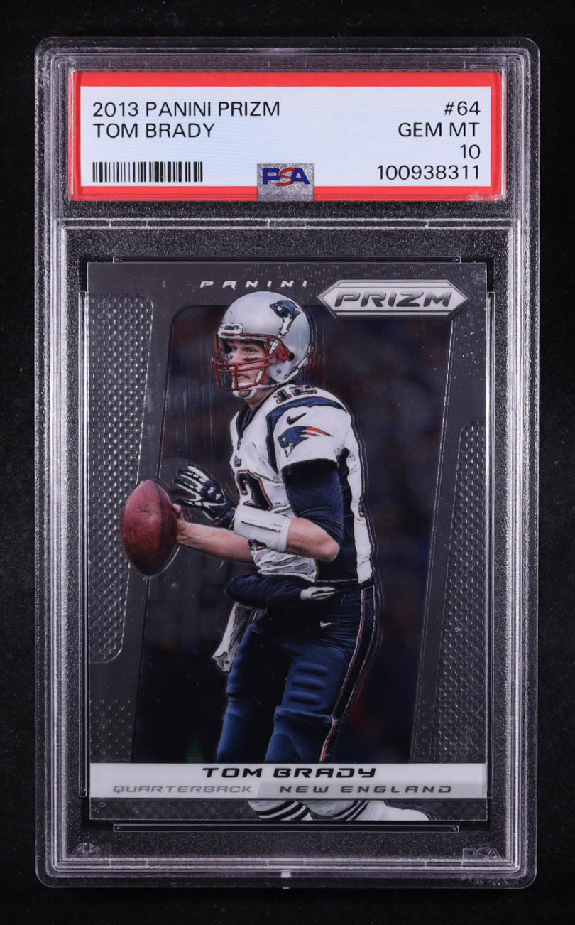 Tom Brady 2013 Panini Prizm #64 (PSA 10) at PristineAuction.com Tom Brady 2013 Panini Prizm #64 (PSA 10) at PristineAuction.com