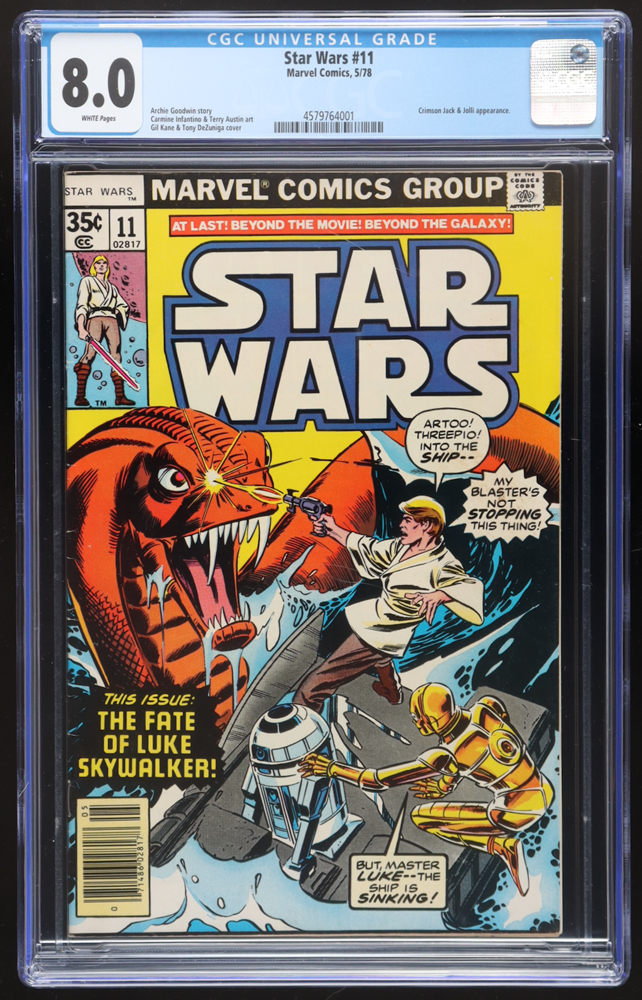 1978 "Star Wars" Issue #11 Marvel Comic Book (CGC 8.0) at PristineAuction.com 1978 "Star Wars" Issue #11 Marvel Comic Book (CGC 8.0) at PristineAuction.com