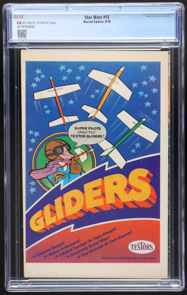 1978 "Star Wars" Issue #15 Marvel Comic Book (CGC 5.0) at PristineAuction.com 1978 "Star Wars" Issue #15 Marvel Comic Book (CGC 5.0) at PristineAuction.com
