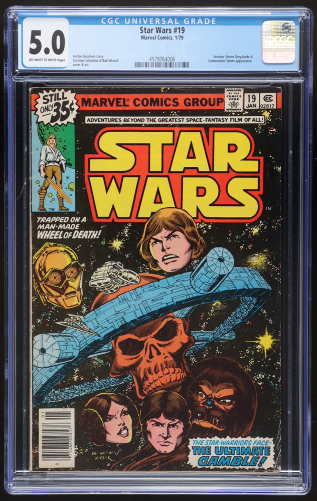 1979 "Star Wars" Issue #19 Marvel Comic Book (CGC 5.0) at PristineAuction.com 1979 "Star Wars" Issue #19 Marvel Comic Book (CGC 5.0) at PristineAuction.com