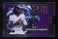 Shedeur Sanders 2024 Wild Card QB 1 On The Clock Purple #OCW-PL-SS3 RC #7/8 at PristineAuction.com