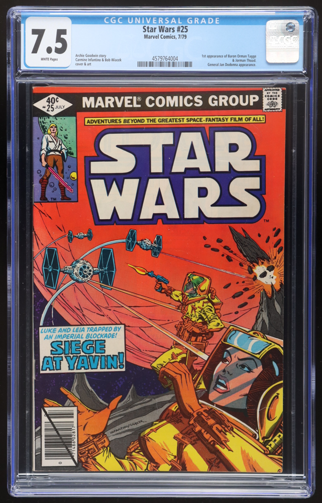 1979 "Star Wars" Issue #25 Marvel Comic Book (CGC 7.5) at PristineAuction.com 1979 "Star Wars" Issue #25 Marvel Comic Book (CGC 7.5) at PristineAuction.com