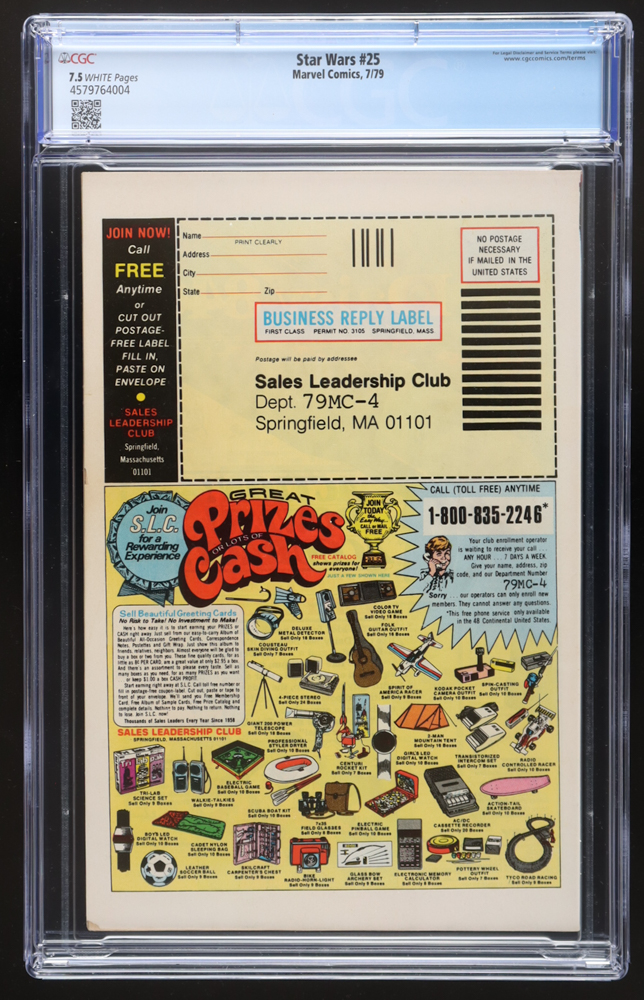 1979 "Star Wars" Issue #25 Marvel Comic Book (CGC 7.5) at PristineAuction.com 1979 "Star Wars" Issue #25 Marvel Comic Book (CGC 7.5) at PristineAuction.com