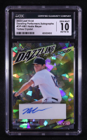 Noble Meyer 2023 Leaf Vivd Dazzling Performers Autographs Yellow Crystal #DPNM1 #8/9 RC (CGC 10 | Auto Grade CGC 10) at PristineAuction.com