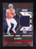 RJ Harvey 2025 Absolute War Room Materials #29 #055/115 RC at PristineAuction.com